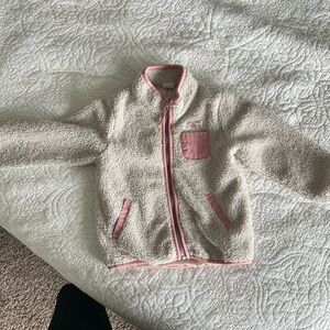 H&M Pink and Cream Sherpa Jacket
